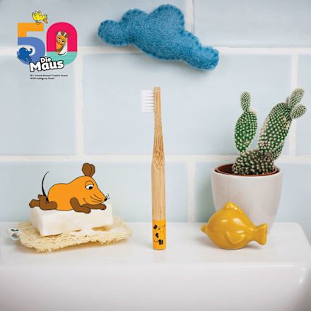 Zahnbürste Kinder Bambus Die Sendung mit der Maus weich Hydrophil