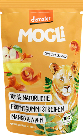 Kindersnack Obst Mango Streifen mit Apfel ab 3 Jahren MOGLi