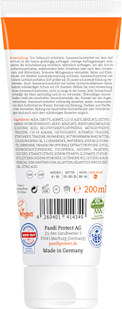 Sonnencreme Familie LSF 50+ PAEDIPROTECT