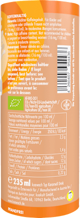 Trinkfertiger Schokodrink, Karamell mit natürlichem Koffein aus Guarana koawach