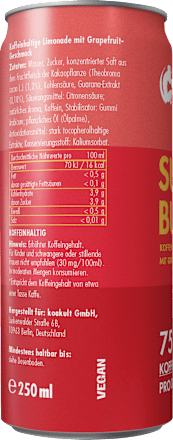 Erfrischungsgetränk, Koffein Drink Sun Burst Grapefruit koawach