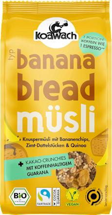 Knuspermüsli Banana Bread koawach