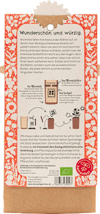 Minigarten, Kapuzinerkresse Die Stadtgärtner