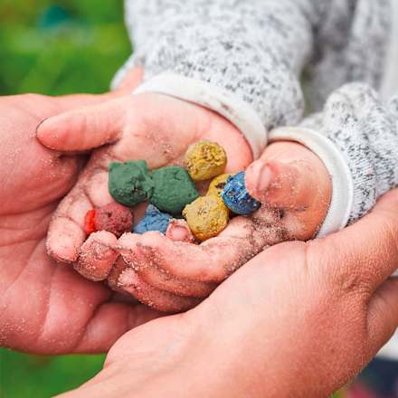 Blumenmurmeln, bunt, 25-teilig Die Stadtgärtner