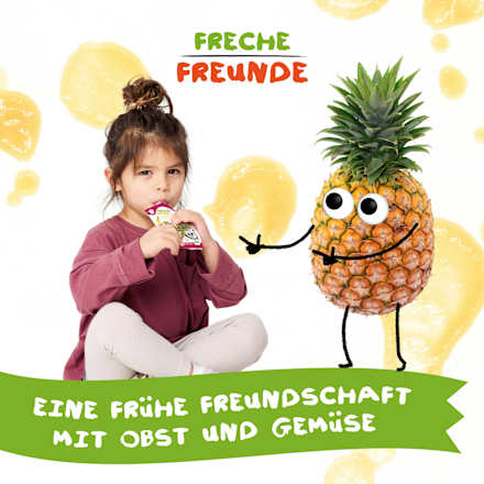 Quetschie Apfel, Banane, Ananas & Kokosnuss ab dem 6. Monat Freche Freunde