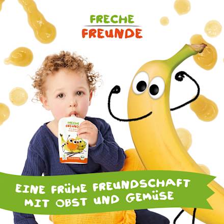 Quetschie Birne, Banane, Orange & Vanille ab 1 Jahr Freche Freunde