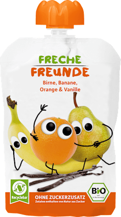 Quetschie Birne, Banane, Orange & Vanille ab 1 Jahr Freche Freunde