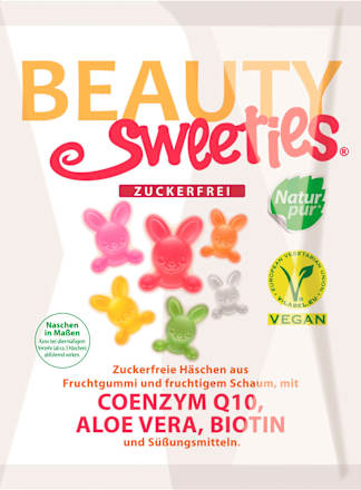 Jeleuri gumate în formă de iepure BEAUTY sweeties.