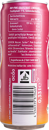 Erfrischungsgetränk, Limonata Rosa Limo Pink Grapefruit Limissimo