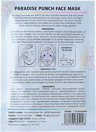 Tuchmaske Paradise Punch  Yeauty