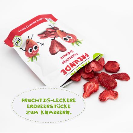 Kindersnack Fruchtchips Erdbeere, ab 3 Jahre Freche Freunde
