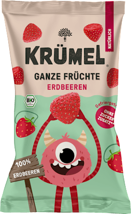 Trockenfrüchte Erdbeeren Ganze Früchte gefriergetrocknet KRÜMEL