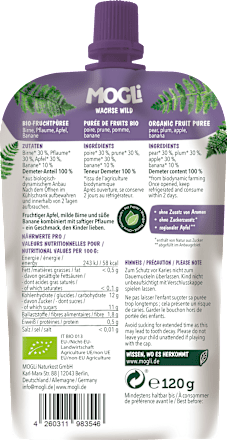 Quetschbeutel Pflaume ab 3 Jahren MOGLi