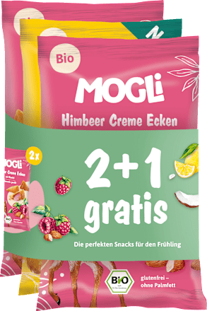 Kindersnack Creme Ecken Himbeere & Zitrone MOGLi