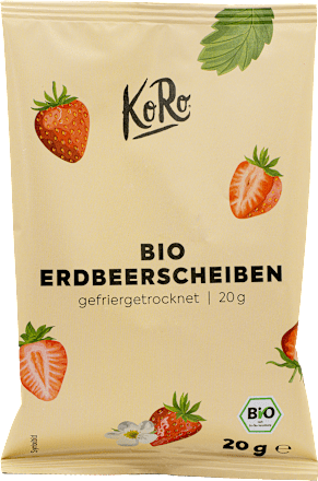 Trockenfrüchte Bio Erdbeeren gefriergetrocknet KoRo