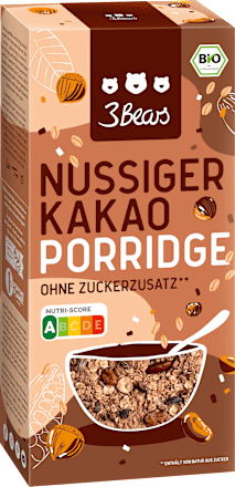 Porridge, nussiger Kakao 3Bears