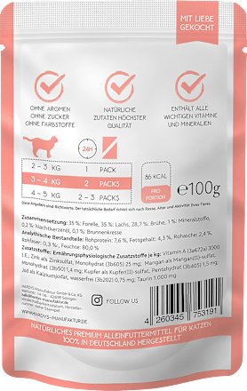Nassfutter Katze Multipack (12x100 g) Love Affair