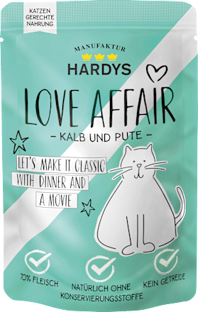 Nassfutter Katze mit Kalb & Pute Love Affair