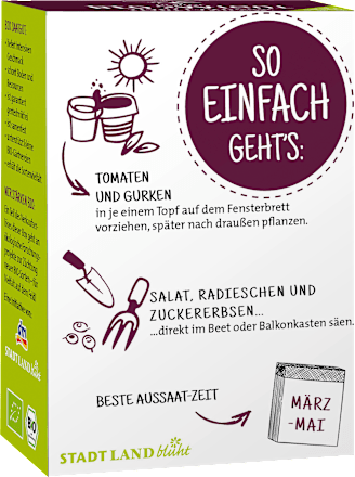 Saaten, Gemüse Stadt Land blüht