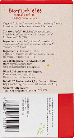 Kindertee Erdbeerzauber (20 Beutel), ab 1 Jahr  Teefee