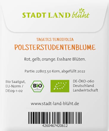 Saatgut Tagetes Tenuifolio Samen (Polsterstudentenblume) Stadt Land blüht