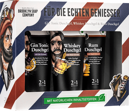 Geschenkset  "Duschgel Tasting" 3tlg Brooklyn Soap Company