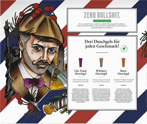 Geschenkset  "Duschgel Tasting" 3tlg Brooklyn Soap Company