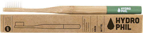 Zahnbürste Bambus Grün, mittel Hydrophil