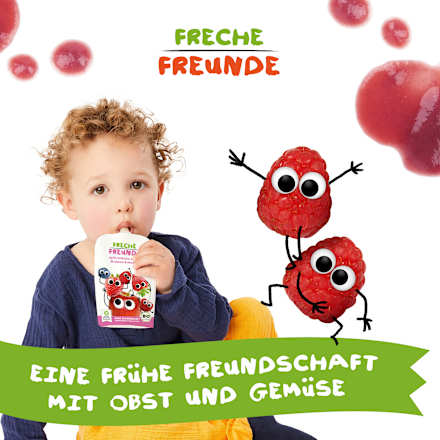 Quetschie Apfel, Erdbeere, Blaubeere & Himbeere ab 6. Monat Freche Freunde