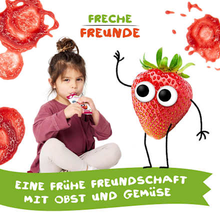 Quetschie Apfel, Erdbeere, Blaubeere & Himbeere ab 6. Monat Freche Freunde