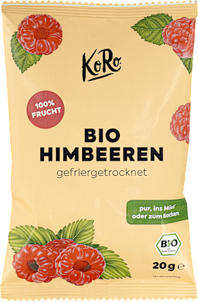 Trockenfrüchte, Himbeeren gefriergetrocknet KoRo