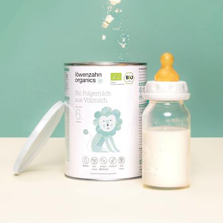 Folgemilch auf Vollmilchbasis, nach dem 6. Monat Löwenzahn Organics