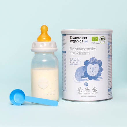 Anfangsmilch Pre auf Vollmilchbasis, von Geburt an Löwenzahn Organics