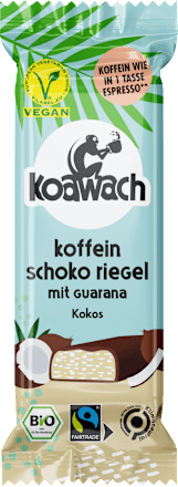 Schokoriegel Koffein mit Guarana, Kokos koawach