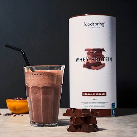Whey Proteinpulver, Schoko Geschmack foodspring