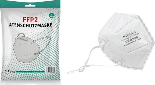 FFP2 Atemschutzmaske, weiß BN+K med