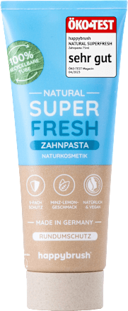 Zahnpasta Natural Super Fresh happybrush