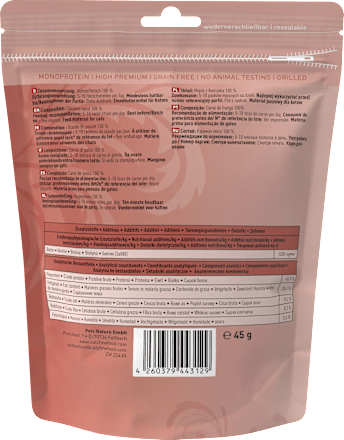 Snack für Katzen, Hühner-Streifen getrocknet, Meatz N°3 catz finefood