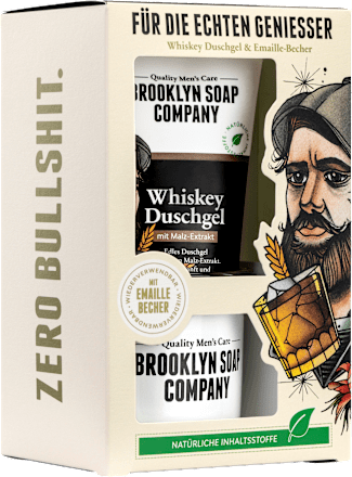 Geschenkset Whiskey Duschgel & Becher 2tlg Brooklyn Soap Company