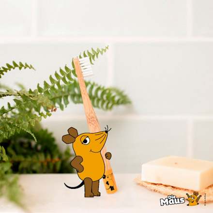 Zahnbürste Kinder Bambus Die Sendung mit der Maus weich Hydrophil