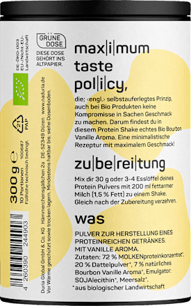 Whey Proteinpulver Vanille Naduria