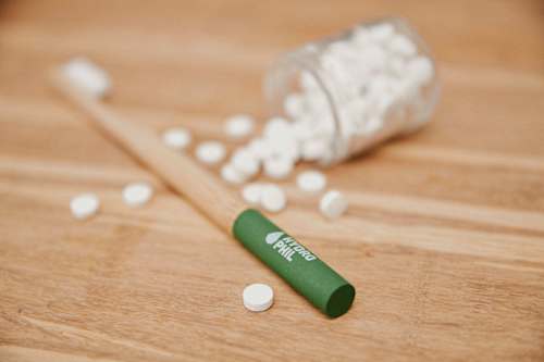 Zahnbürste Bambus Grün, mittel Hydrophil