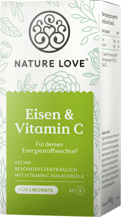 Eisen & Vitamin C Tabletten Nature Love