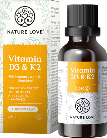 Vitamin D3 & K2 Tropfen Nature Love