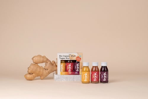 Ingwer Shot Tages-Kur frank.