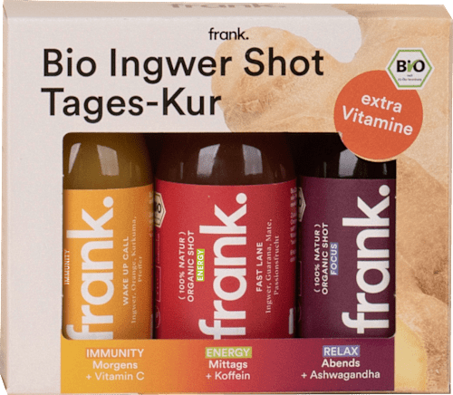 Ingwer Shot Tages-Kur frank.
