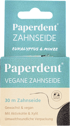 Filo interdentale al gusto di eucalipto e menta Paperdent