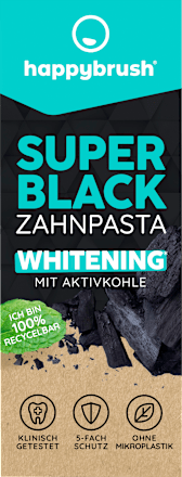 Zahnpasta Super Black happybrush