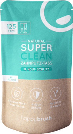 Zahnputztabletten Super Clean happybrush