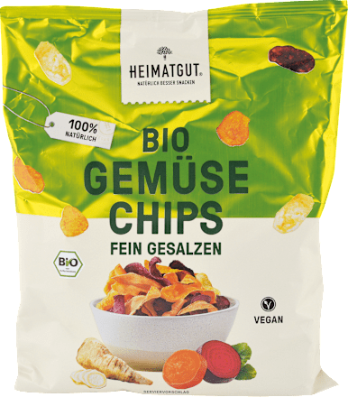 Bio Zeleninové čipsy jemne solené HEIMATGUT